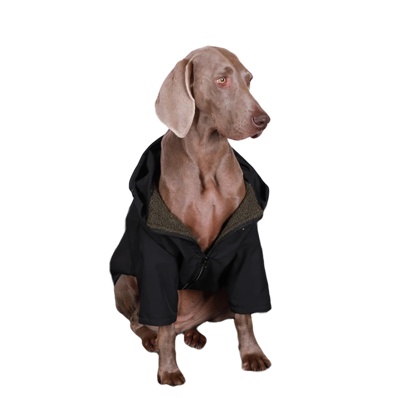 Abrigo con capucha de perro de lujo, chaqueta impermeable de intercambio para perros grandes, disfraz de perros grandes, diseño de moda, suministros de trajes de Golden Retriever - imagen 5