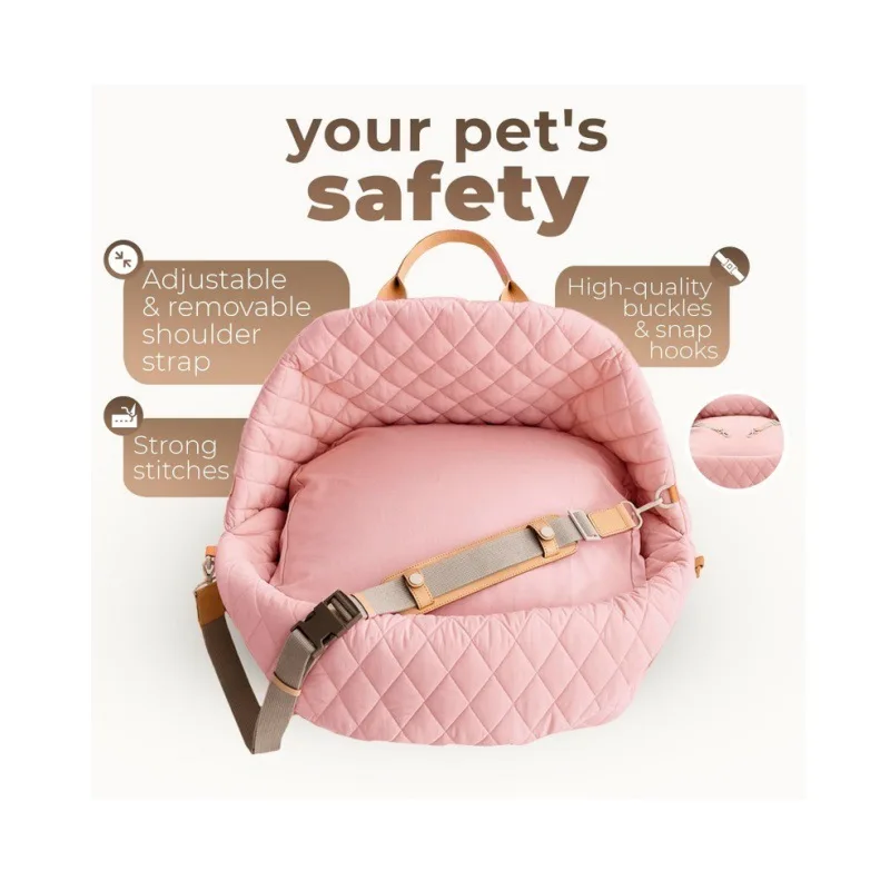 Transportín 3 en 1 acolchado para gatos y perros pequeños – Bolso cama - imagen 4