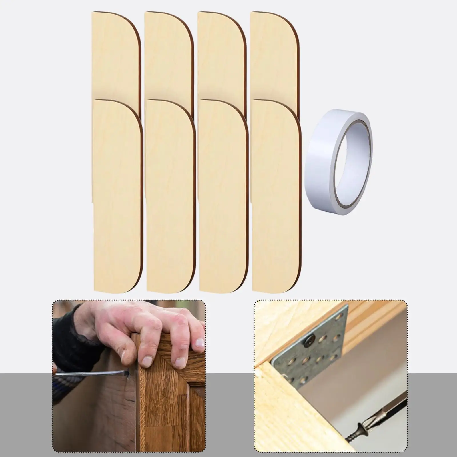 Relleno de bisagra de madera con adhesivo para muebles