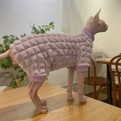 Suéter verde para gatos sin pelo Sphynx y Devon Rex – Ropa de invierno