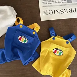 Pantalones con tirantes para perros pequeños - Ropa de otoño para Pomerania y Yorkshire