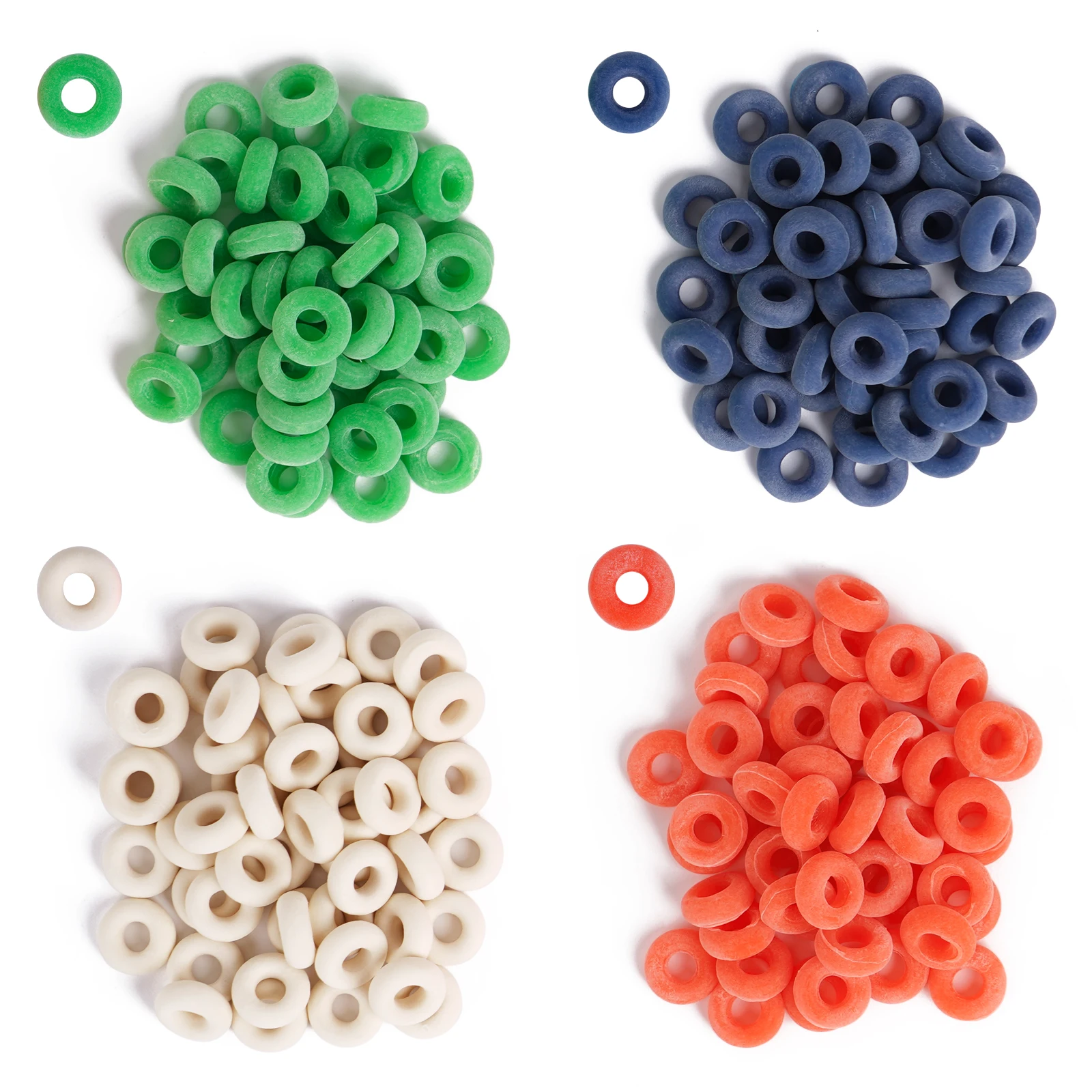 Anillo de goma de castración para corte de cola de Animal, 100 Uds., para cerdo, cabra, círculo de castración para alicates de castrado, suministros agrícolas - imagen 2