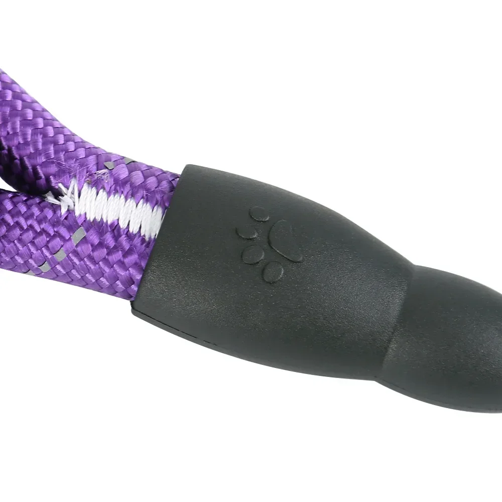 Correa redonda de nailon reflectante a prueba de explosiones para perros, suministros para mascotas, cuerda trenzada para perros grandes - imagen 3