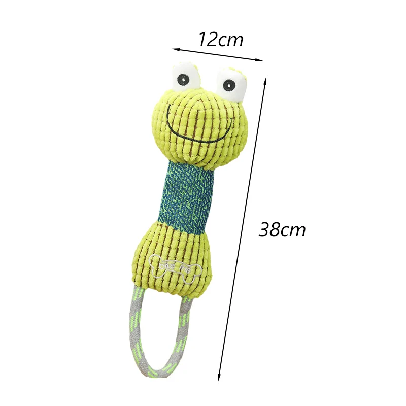 Juguetes para masticar para perros con mango para perros pequeños y medianos, Corgi de Pomerania, juguete interactivo duradero con forma de Animal, accesorios para cachorros - imagen 2