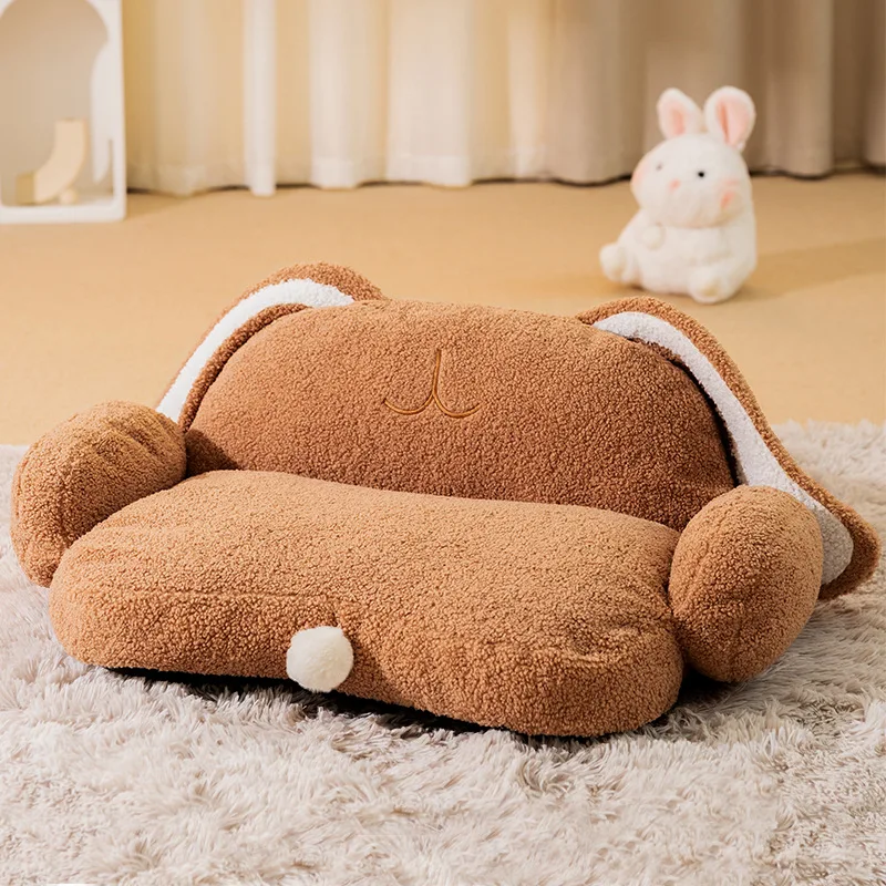 Sofás y sillas para perros y gatos pequeños, cama suave y calmante para gatos, parte inferior antideslizante duradera, cama para dormir para cachorros, cama para gatos - imagen 4