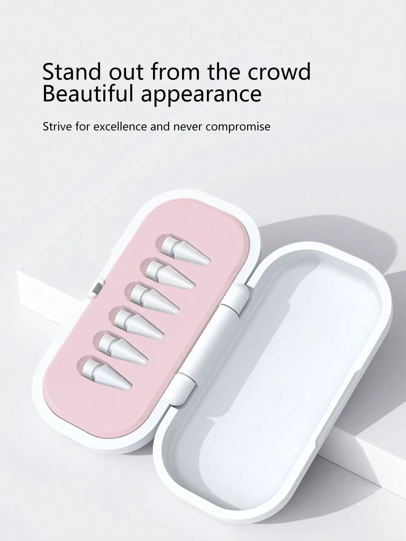 Estuche de almacenamiento para puntas Apple Pencil de primera/2a generación, caja de accesorios para puntas de lápiz óptico, soporte para puntas de repuesto (1 unidad, puntas excluidas) - imagen 4