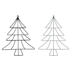 Soporte de árbol de Navidad de Metal para exteriores, artesanía única para colgar en la pared para decoraciones navideñas de apartamentos de jardín