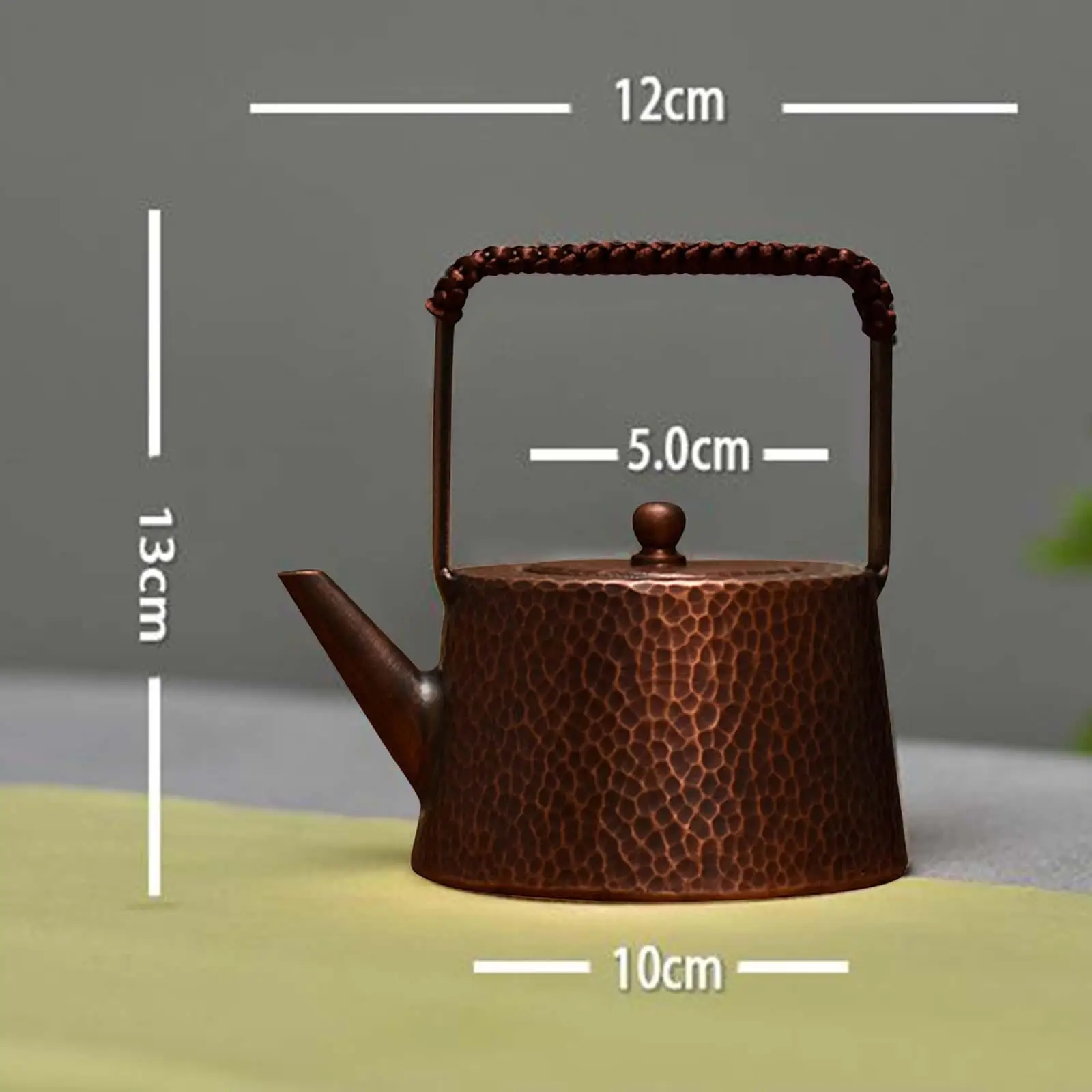 Copper Teapot 400ml Chinese Traditional Teapot Tea Maker Wrapped Handle Tea Kettle for Household Hiking Camping Hotel Kitchen Copper Teapot 400ml Chinese Traditional Teapot Tea Maker Wrapped Handle Tea Kettle for Household Hiking Camping Hotel Kitchen