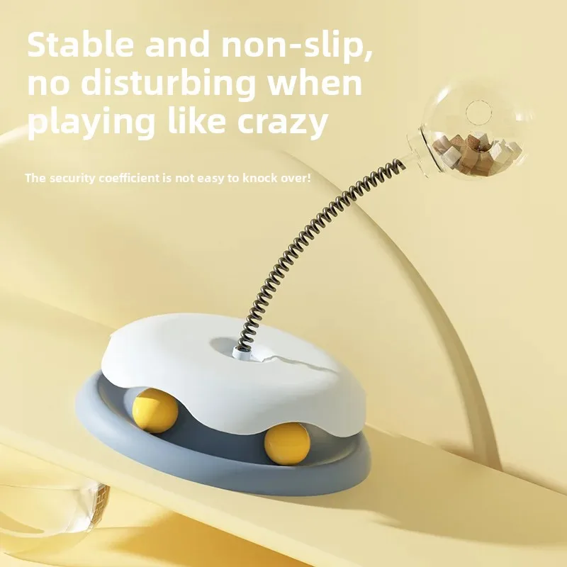 Nuevo plato giratorio para gatos, juguete que cambia, bola de comida con fugas, plato de entretenimiento para mascotas, productos interactivos para mascotas