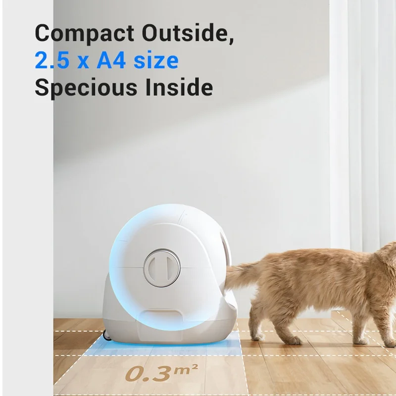 Caja de arena automática para gatos, inodoro inteligente de autolimpieza, antiolor, eléctrico, completamente cerrado, antisalpicaduras - imagen 5