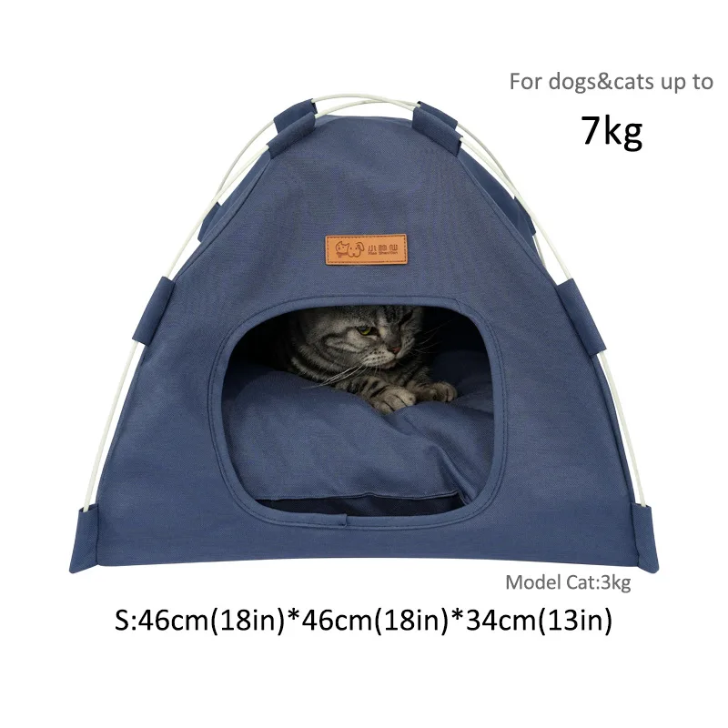 Perrera para perros, tienda para gatos, estera nido, casa para gatos extraíble cálida para invierno, productos para mascotas - imagen 5