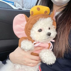 Sudadera de Lana para Perros y Gatos Pequeños – Capucha Cálida