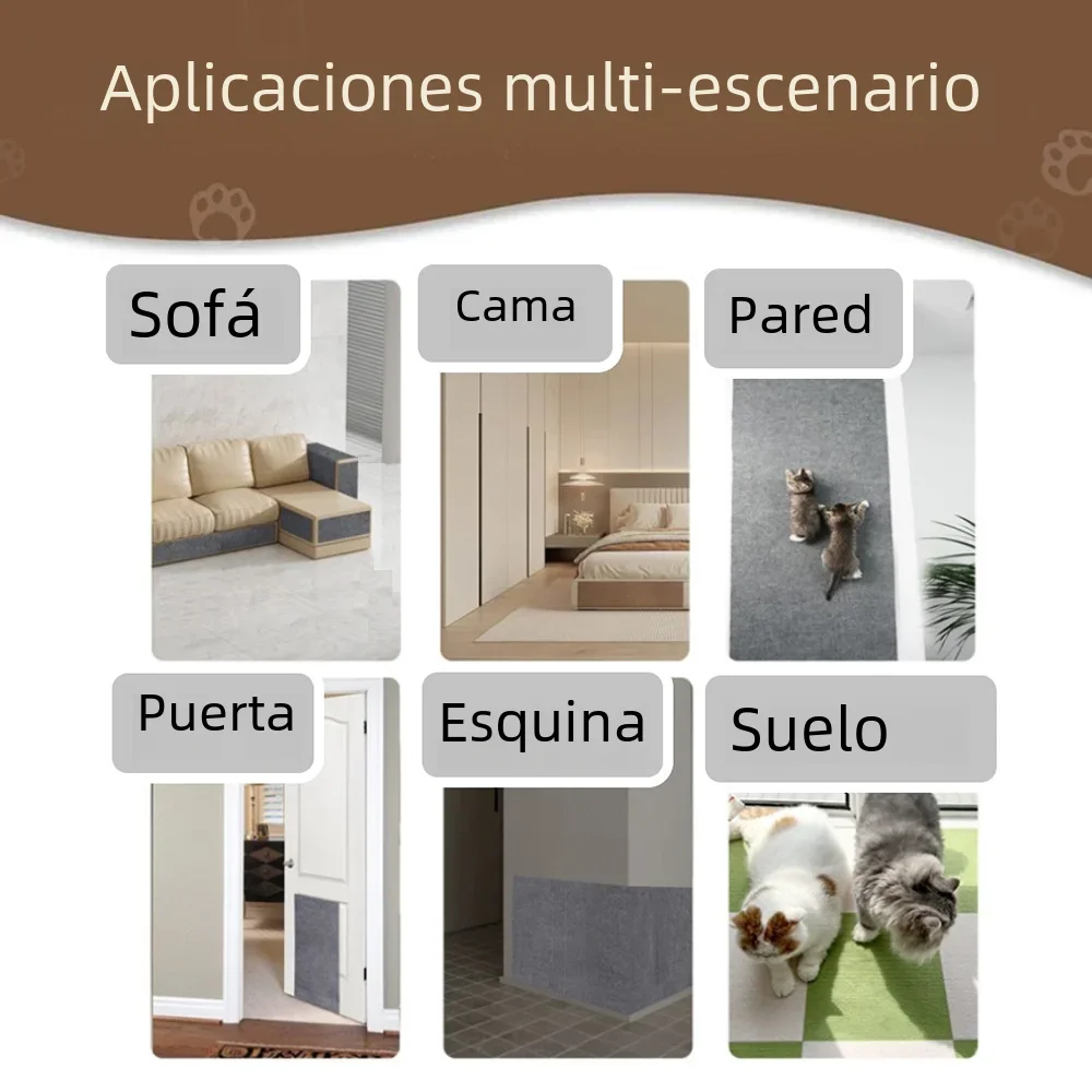Antiarañazos para gatos, sofá, estera para gatear, marco de escalada, protección para sofá, alfombra autoadhesiva, tablero rascador para gatos, juguetes para gatos