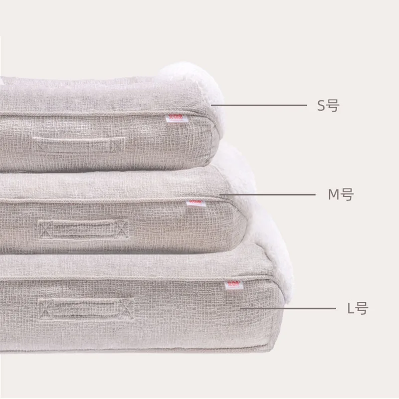 Los pereles pequeños y medianos se pueden quitar y lavar, alfombrillas para perrera resistentes a los arañazos y al desgaste, camas cálidas para mascotas para todas las estaciones - imagen 4