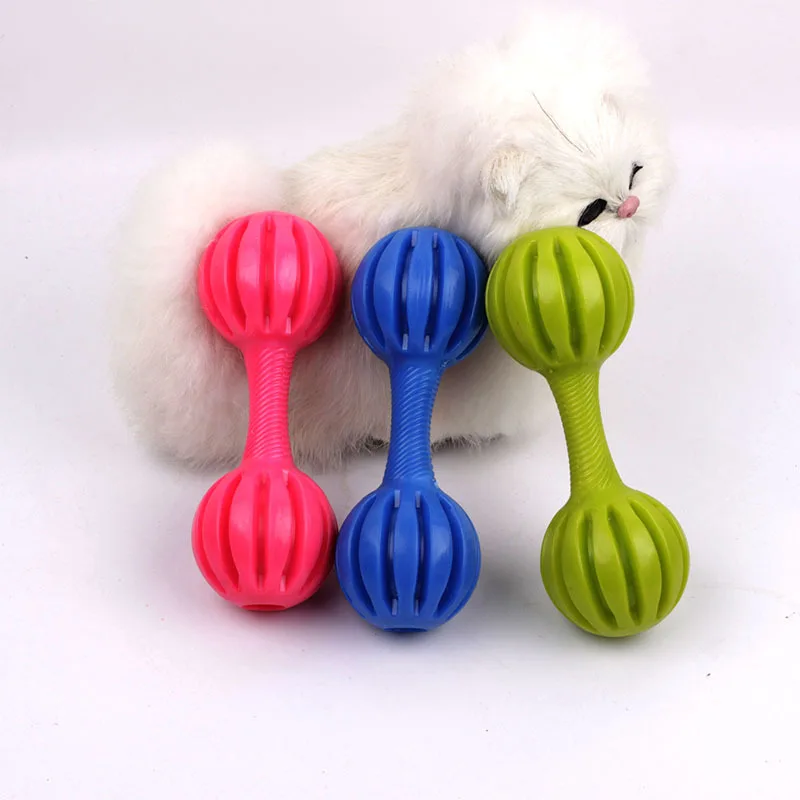 Juguete para mascotas de goma no tóxica, juguete para perros pequeños, Limpieza de dientes, entrenamiento para masticar, resistencia a las mordeduras, suministros para mascotas, Color aleatorio, 1 unidad - imagen 3