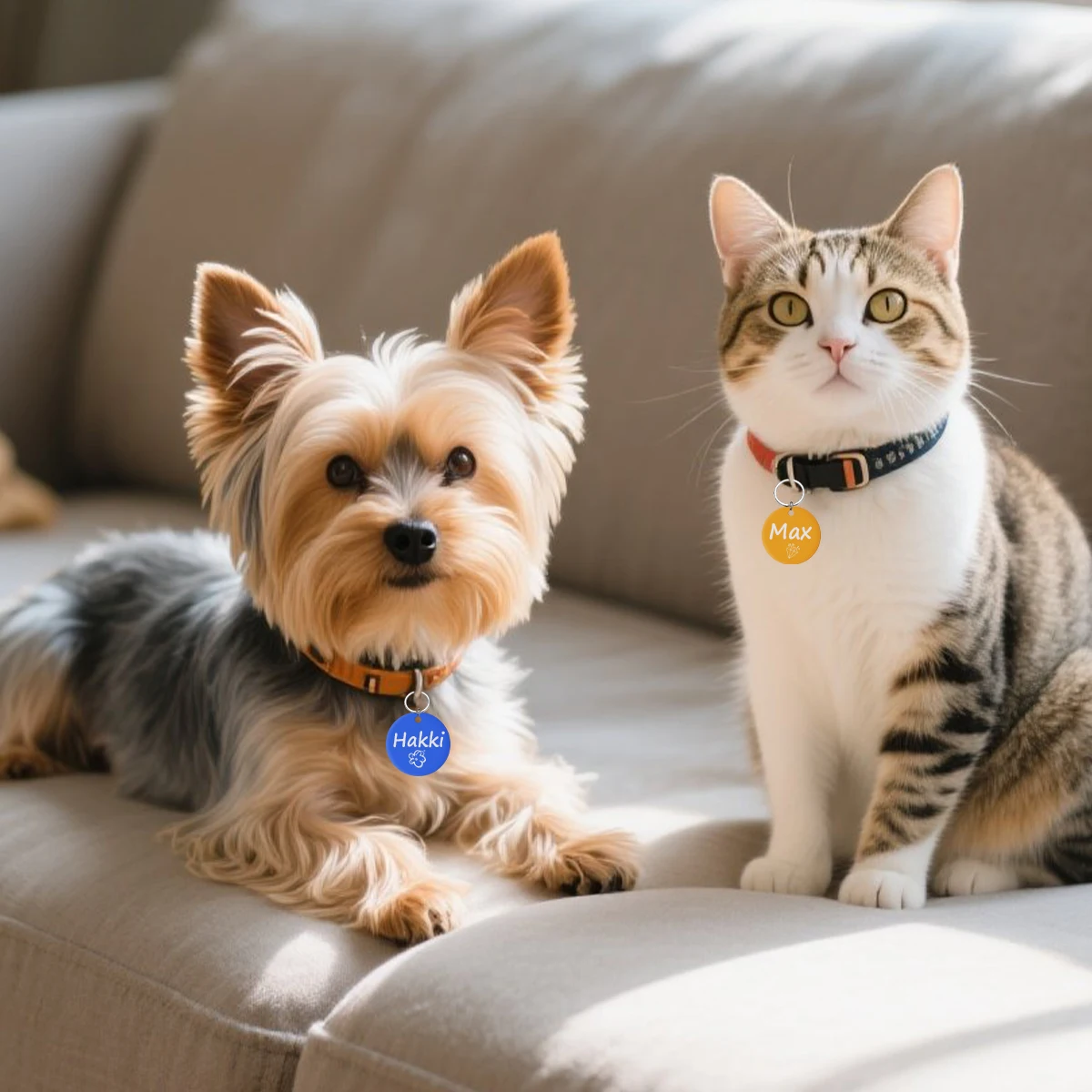 Placa identificación personalizada para perro y gato - Modelos y colores - imagen 3