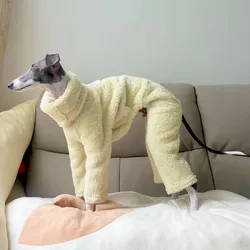 Monos de invierno para perros - ropa suave con cuello alto