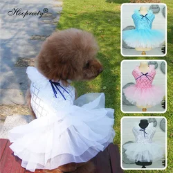 Vestido tutu de lentejuelas para perros Yorkie – ideal para bodas