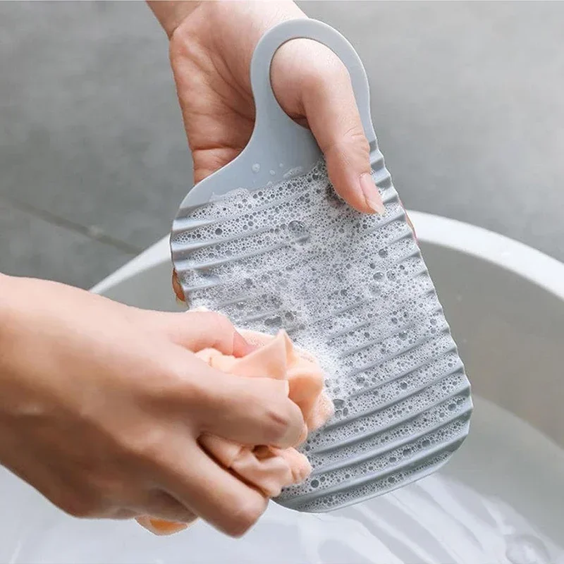 Mini tabla de lavado para el hogar, alfombrilla de lavandería antideslizante, suave, Plegable, portátil, 1 unidad - imagen 3