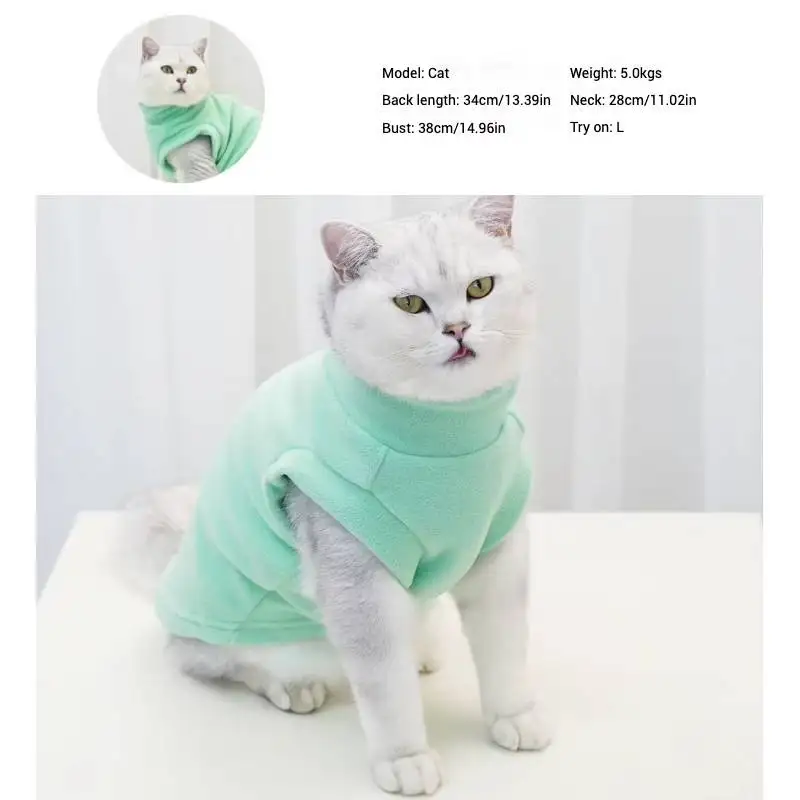 Chaleco polar cálido para gatos y perros – suave y abrigante - imagen 4