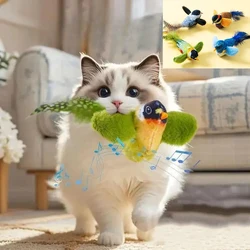 Juguete sonoro con pájaro para gatos – Colgante de pared
