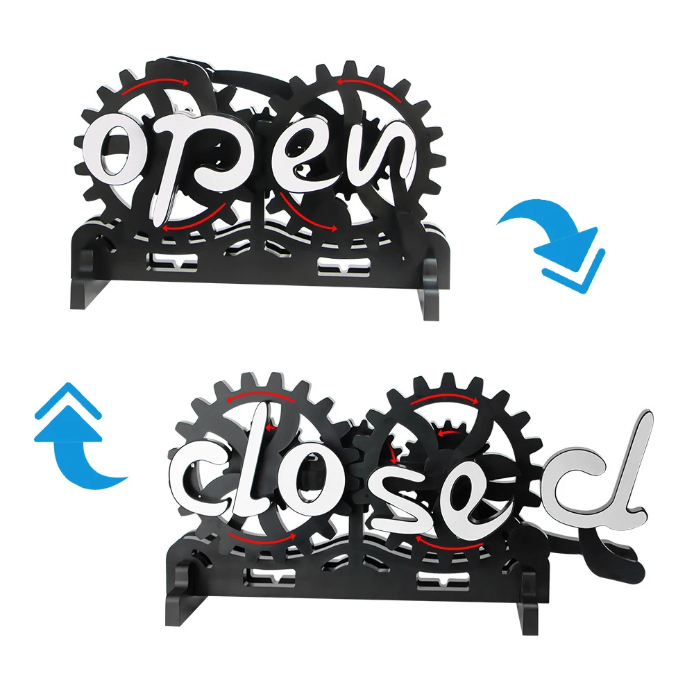 Letreros decorativos abiertos y cerrados para Hotel, convertidor de señal de encendido y apagado de freno de engranaje, decoración del hogar - imagen 3