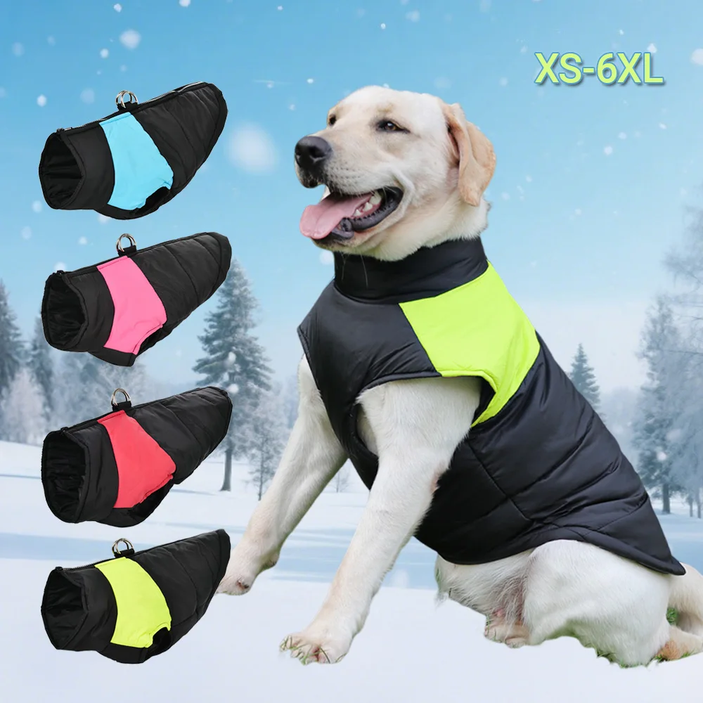 Chaqueta impermeable de invierno para perros con aro D, practica - imagen 3