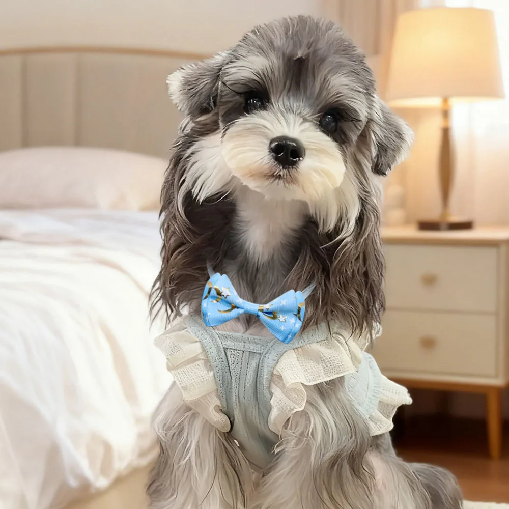 Pajaritas para perros de 50ps para Festival de Ramadán, suministros para mascotas, cuidado de perros pequeños y gatos, pajarita para mascotas, Collar para perros, decoraciones para el cuidado de fiestas - imagen 2