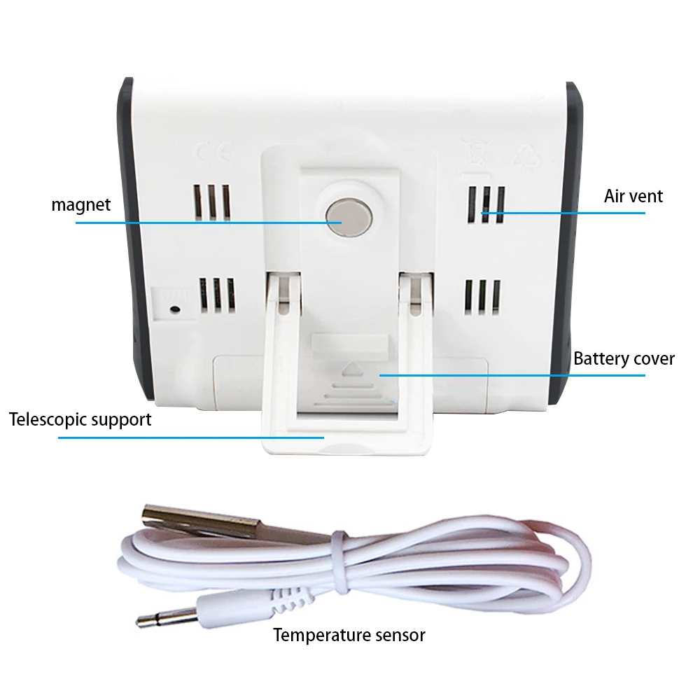 Termómetro higrómetro LCD para gatos y perros: interior/exterior - imagen 5