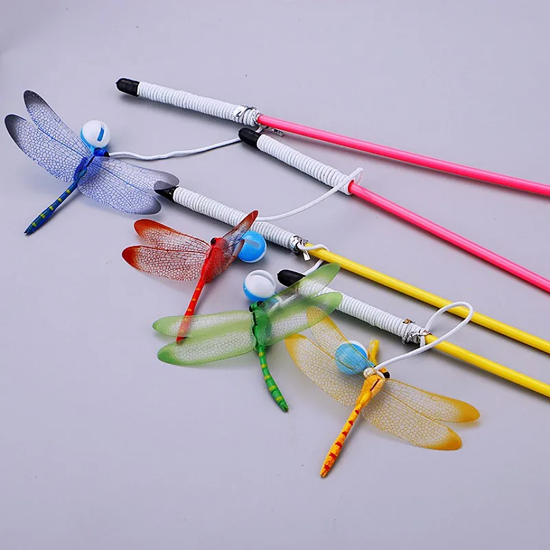 Juguete interactivo para gatos libélula – palo de mariposa - imagen 4