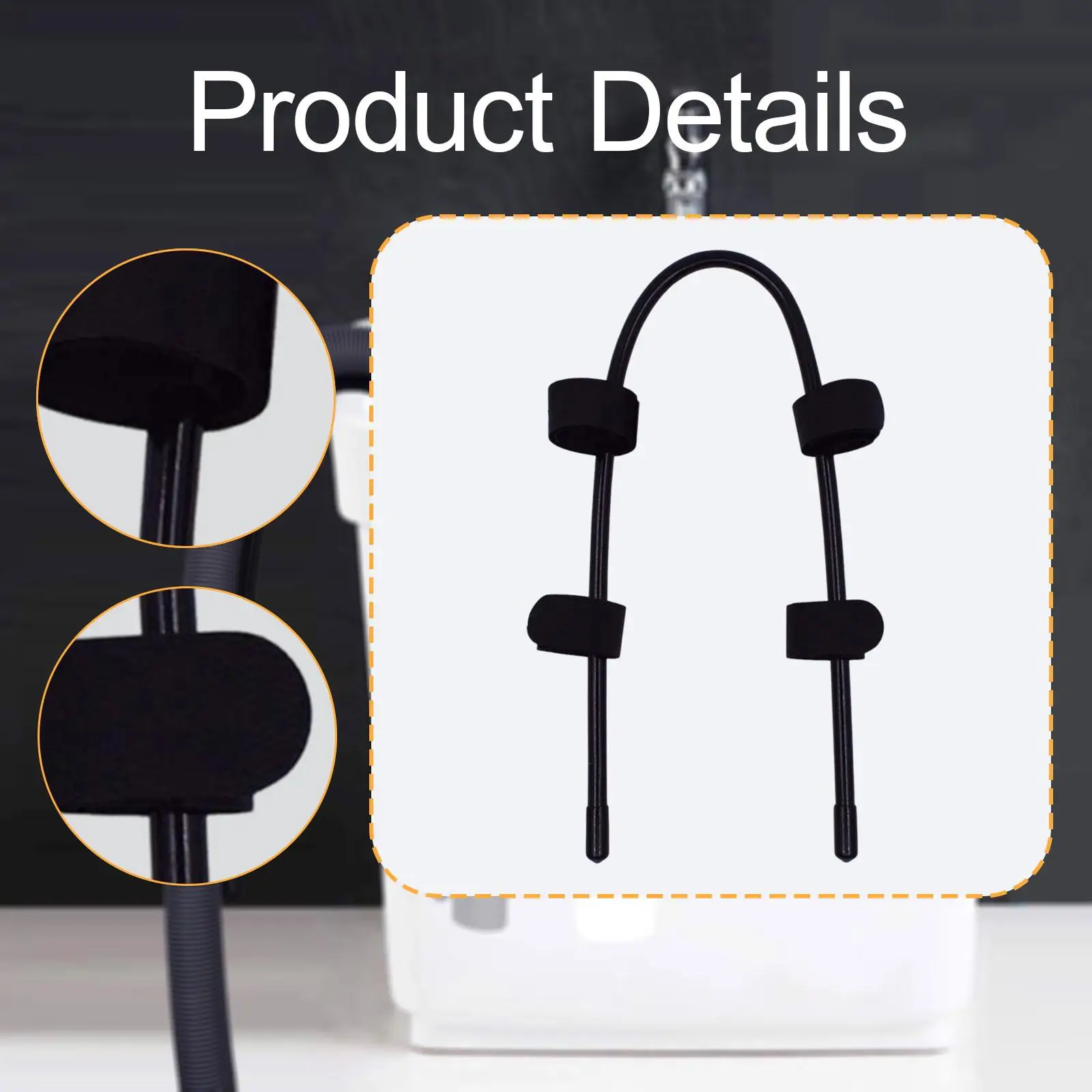 Soporte para manguera de drenaje para lavadora. Durabilidad práctica, soporte para manguera de drenaje premium, fácil de instalar para uso en el baño al aire libre - imagen 5