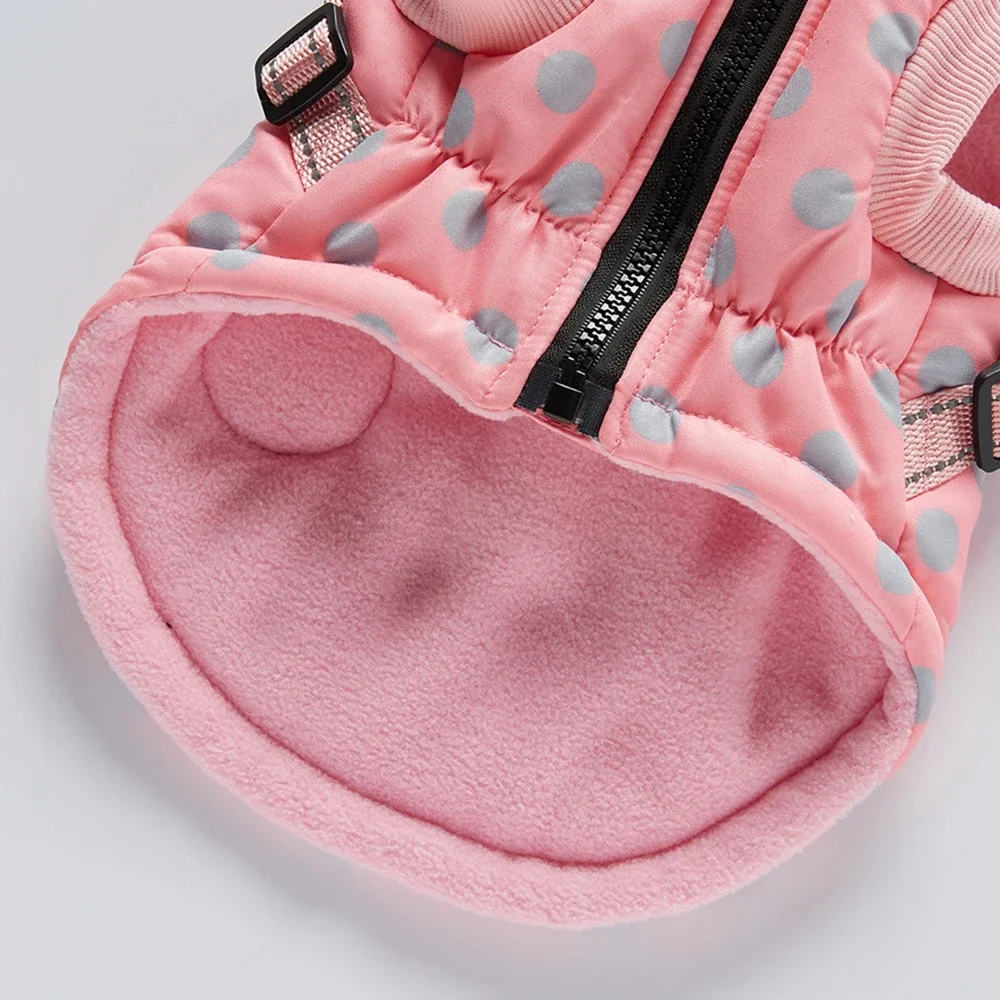 Sudaderas con capucha de invierno para mascotas, abrigo para perros pequeños y medianos, Chaqueta de algodón a prueba de viento, abrigo impermeable para Chihuahua, traje térmico francés - imagen 5