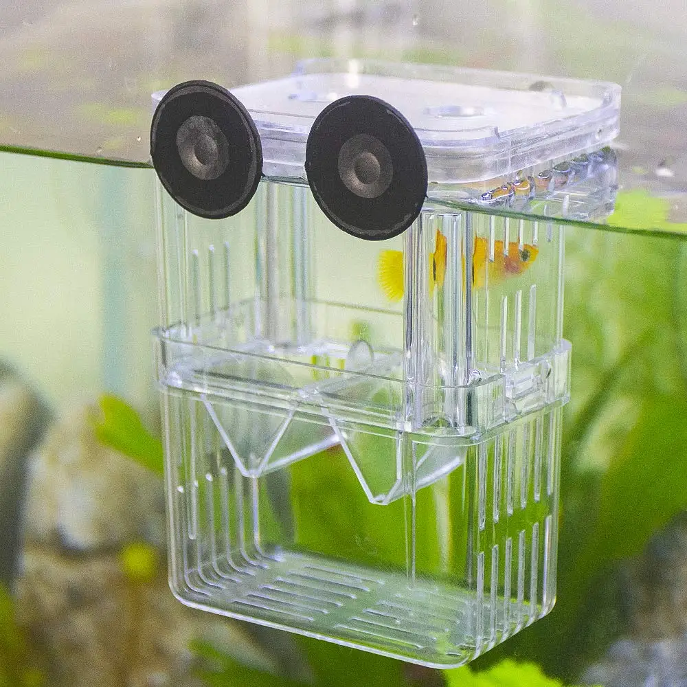 Caja para cría de peces de acuario, caja de aislamiento duradera para pecera Betta, incubadora para incubación de peces, camarones y peces de bebé - imagen 2