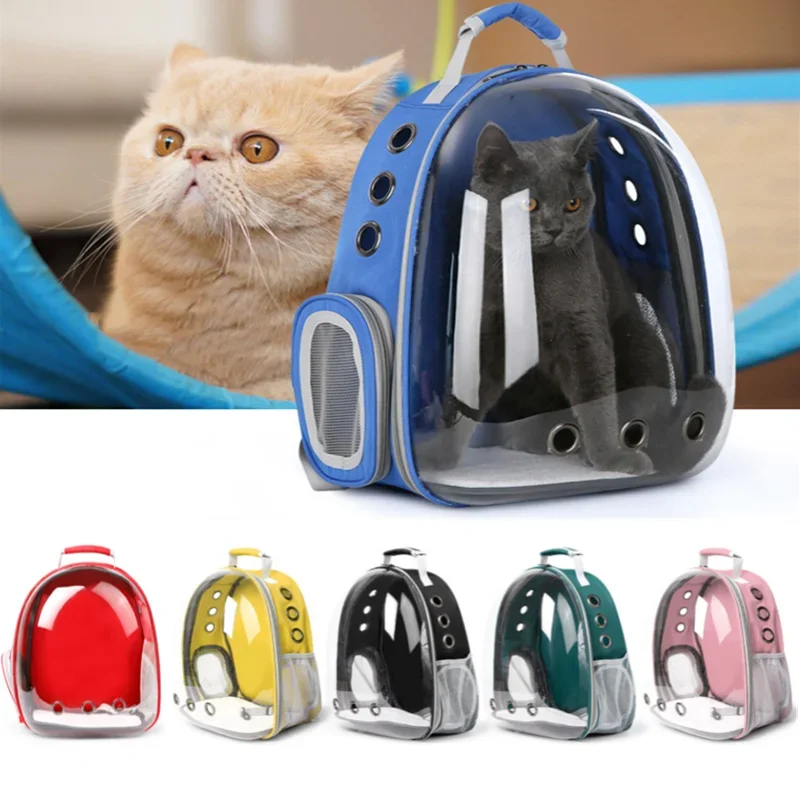 Bolsa de transporte para gatos, mochila transpirable para mascotas pequeñas, cápsula espacial de viaje - imagen 2