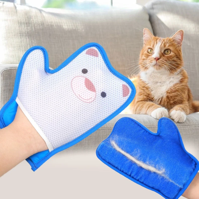 Guantes de depilación para gatos, juguete para gatos, aseo para gatitos, autolimpieza, cepillo para perros y gatitos, peine, accesorios de masaje para gatos