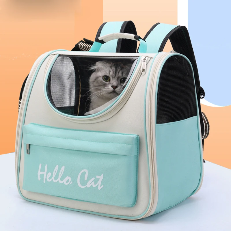 Cat Carrier Bags Windproof Outdoor Travel Backpack for Cat Small Dogs Transport Carrying Bag Cat Backpack Carriers With Cushion - imagen 2