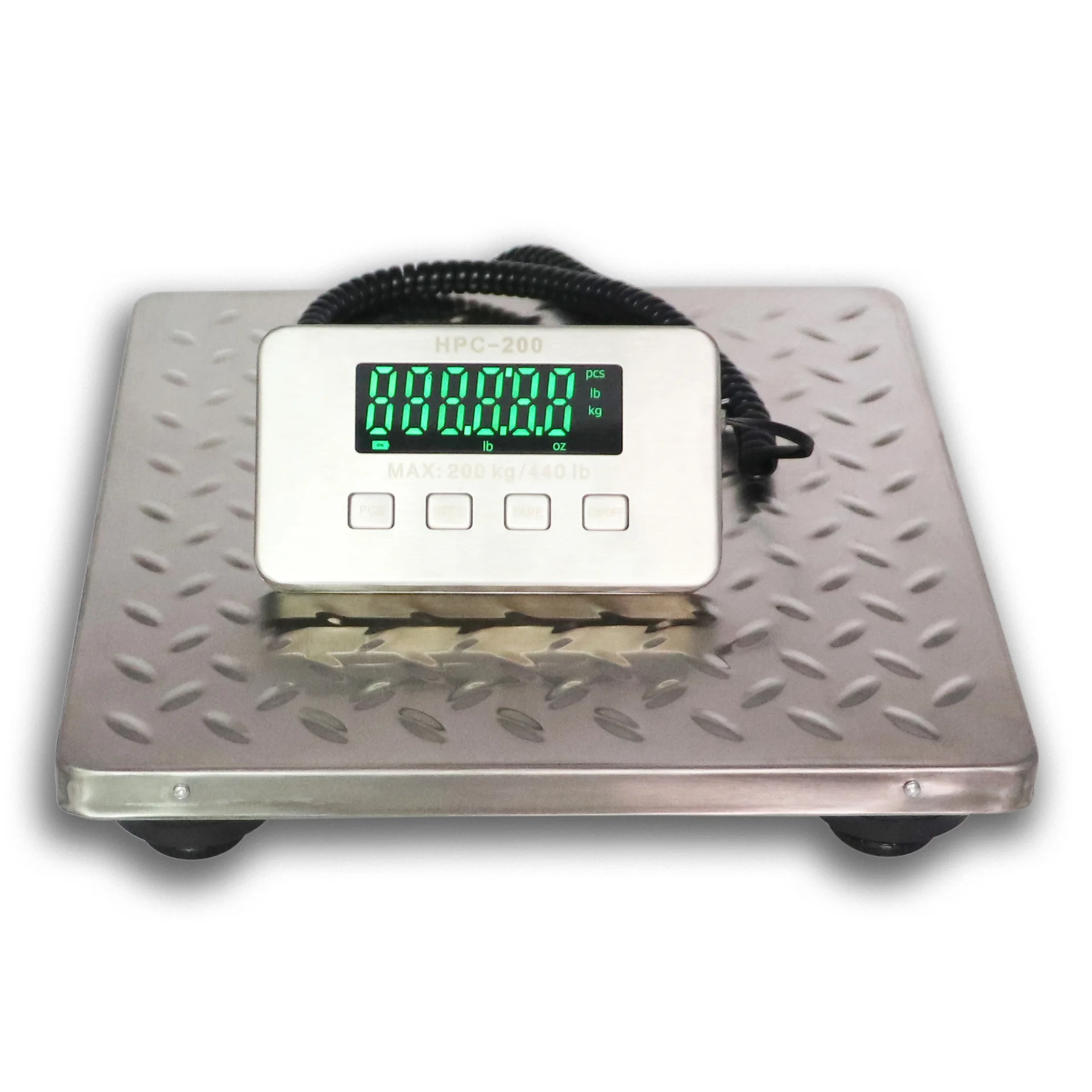 Básculas para mascotas de acero inoxidable, medidor de carga con pantalla LED verde de alta definición, tamaño opcional, báscula exprés portátil, suministros para mascotas - imagen 3