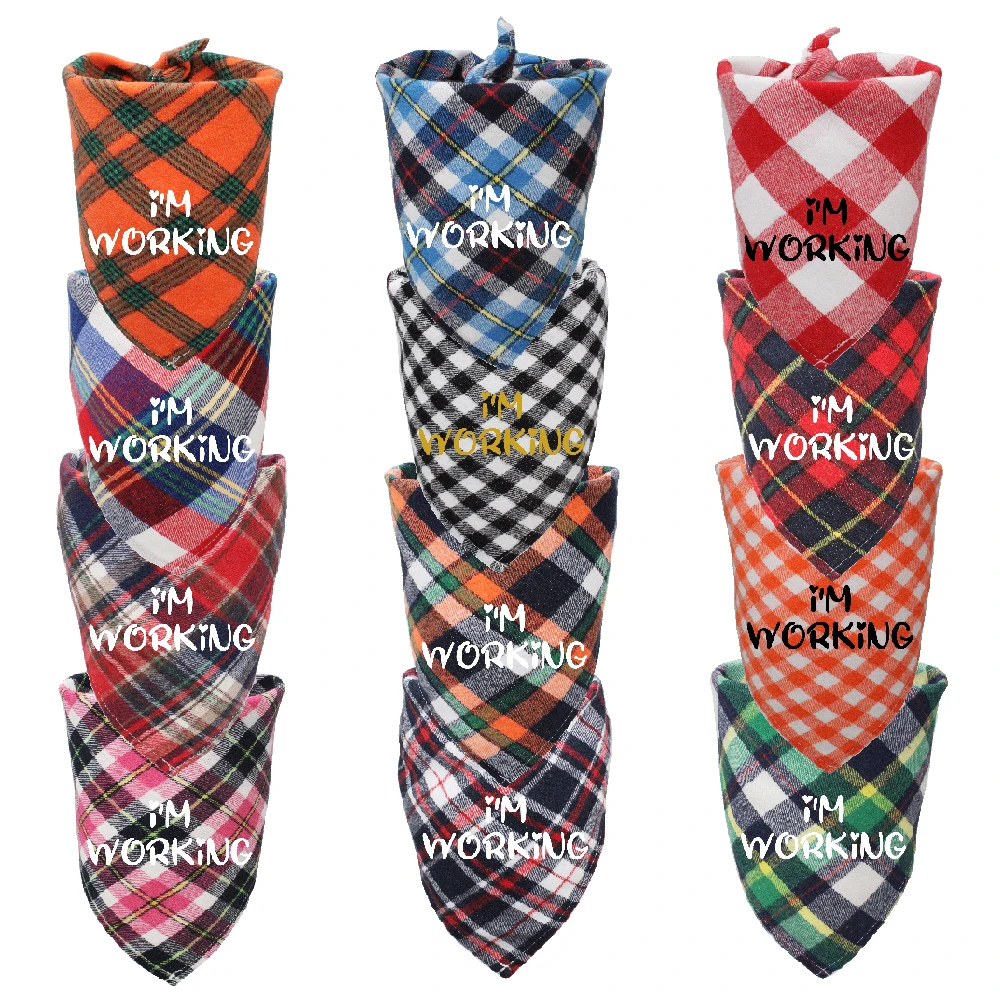 Bandanas de algodón para perro y gato, babero Triangular, bufanda de cuello, accesorio para cachorro, regalo de cumpleaños - imagen 5