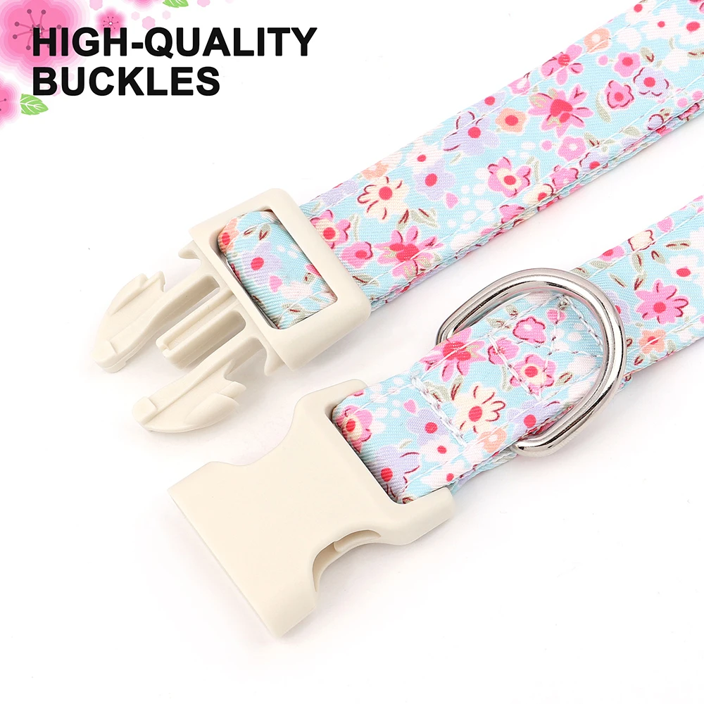 Collar de nailon ajustable para perros, Collar estampado para perros, lindos collares para Chihuahua Bulldog, Collar para perros pequeños, medianos y grandes, suministros para mascotas - imagen 4