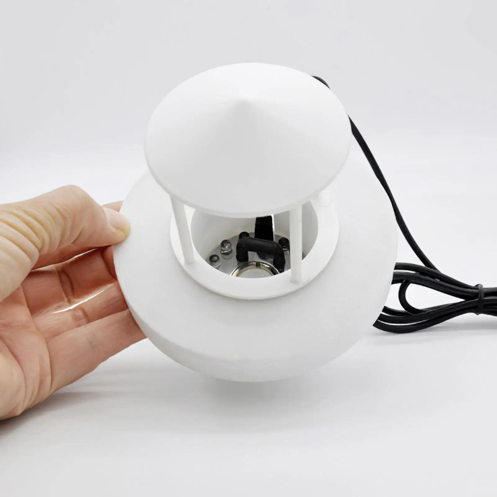 Floating Mist Fog Maker Float Guard Colorful LED Light Fish Tank Rockery