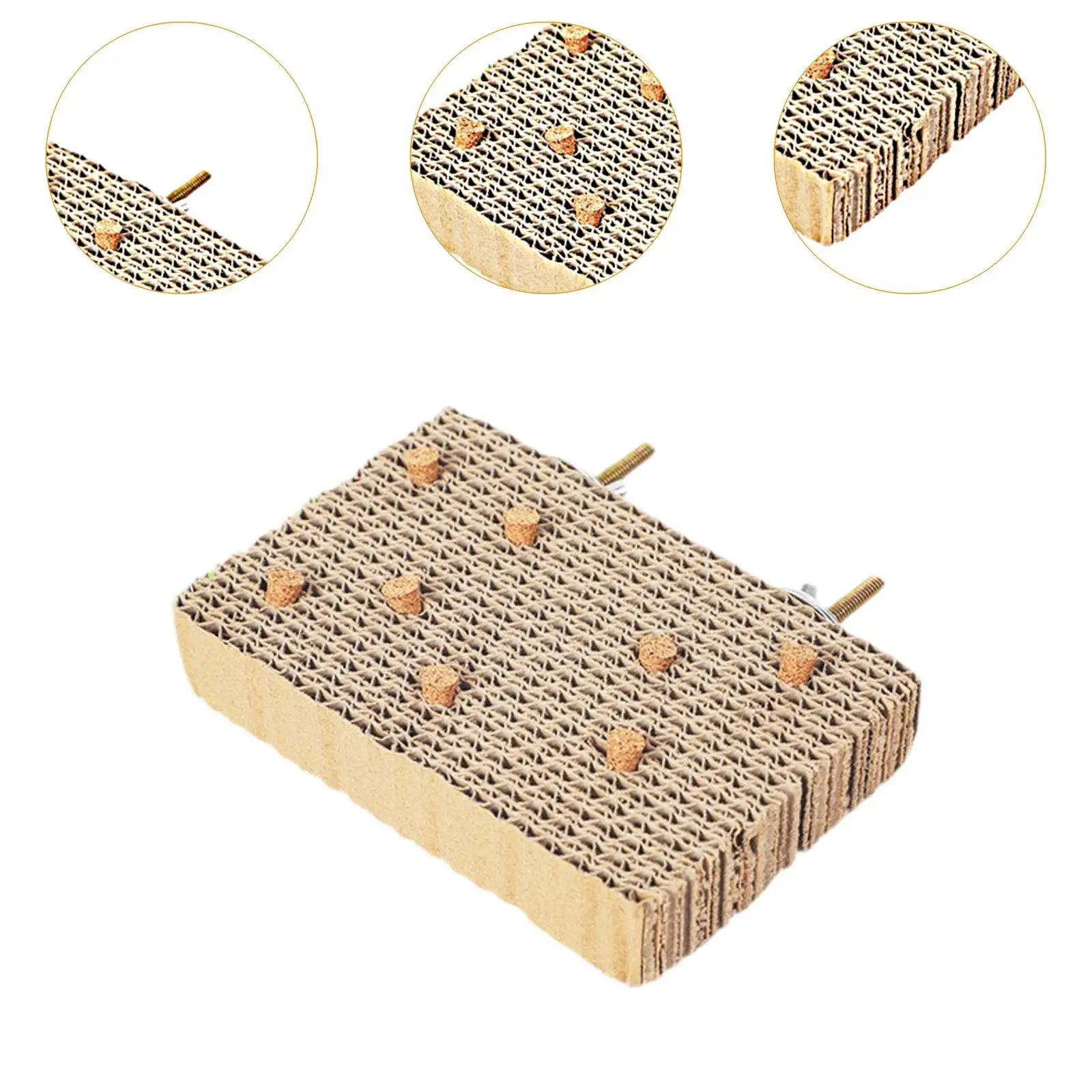 Bird Perch Stand Platform Parakeet Chewing Toy for Macaws Birds Budgies