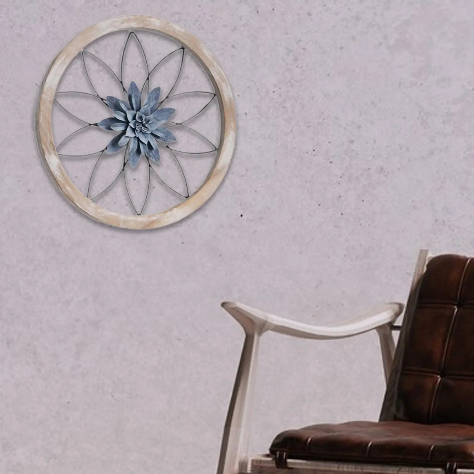 Flower Metal Wall Art Decor Decorative Wall Hanging Decoration Iron Art Decor for Dining Room Office Bedroom Living Room Home