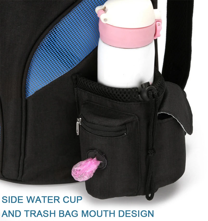 Bolsa de transporte para mascotas, bolso de hombro doble para gatos, mochila de viaje al aire libre con cremalleras de seguridad, bolsa de transporte transpirable para cachorros - imagen 3