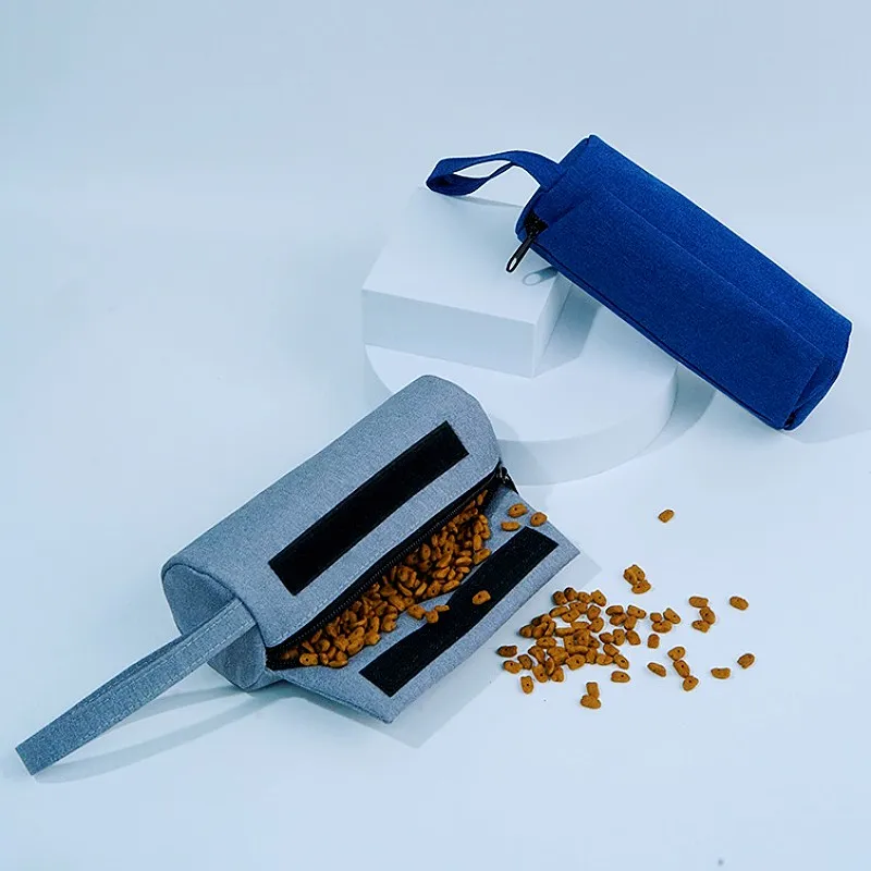 Dispensador de bolsas para excrementos de perros, bolsas para aperitivos para caminar, soporte portátil para bolsas de excrementos, bolsas impermeables para aperitivos para entrenamiento de perros - imagen 2