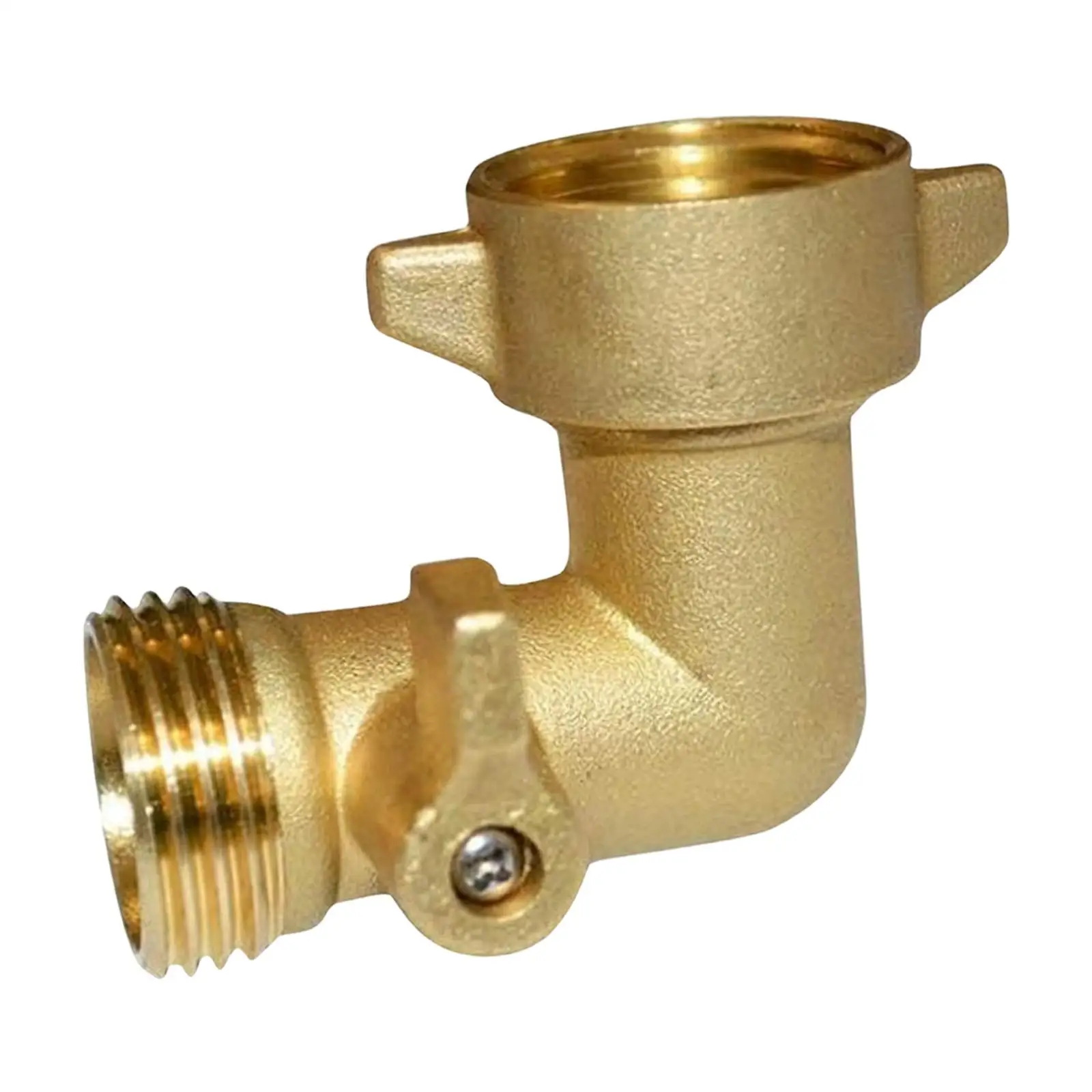 Adaptador de codo de latón para manguera de jardín – 90 grados de ángulo - imagen 3