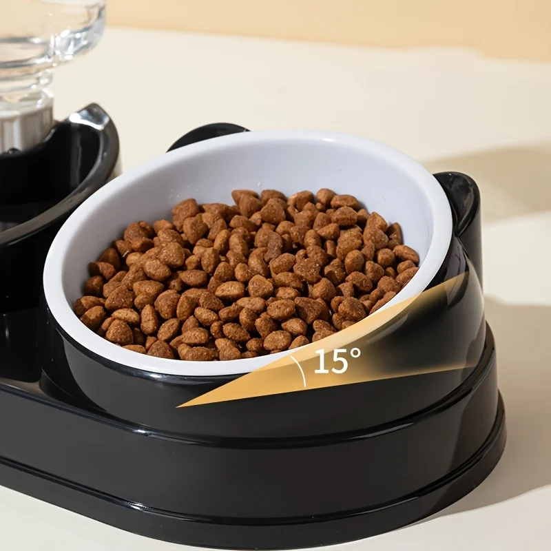 Comedero elevado y bebedero automático para gatos - 2 en 1 práctico - imagen 5