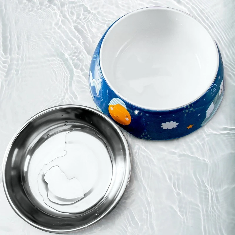 Cuenco antideslizante para perros, para gatos y perros grandes, medianos y pequeños, cuenco para alimentación de agua potable para mascotas, cuenco de comida para mascotas de acero inoxidable - imagen 3