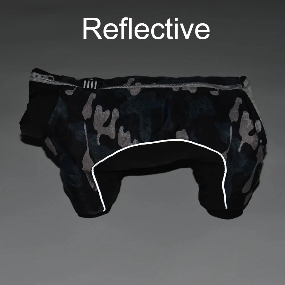 Ropa cálida para perros pequeños y medianos, chaqueta de lana impermeable para cachorros, abrigo, monos para mascotas Bulldog Francés, Pug, Otoño e Invierno - imagen 4