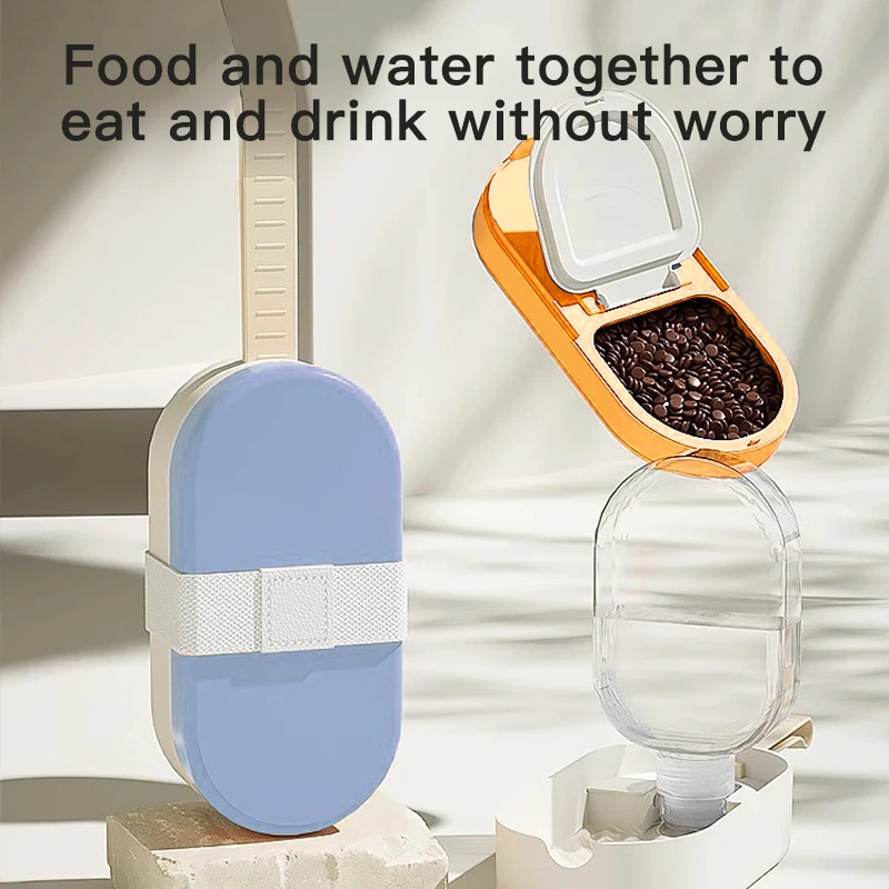 Kimpets-taza de agua portátil para mascotas, botella de agua para cachorros, suministros para mascotas, 2 en 1 - imagen 3