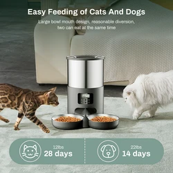 Alimentador automático para perros y gatos con temporizador y WiFi